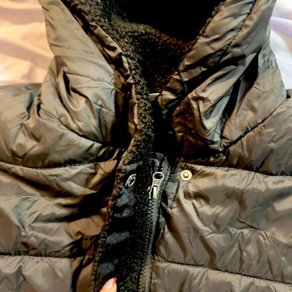 Women's Long Hooded Parka Warm Puffer Winter Jacket- Black- SIZE SMALL - Picture 5 of 15